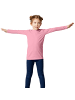tectake Einfarbiges Langarm-Shirt für Kinder, rosa