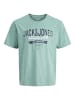 JACK & JONES PLUS T-shirt in Mineral Blue