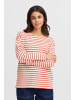 Fransa Langarm-Shirt FRSIVA Loose fit in Poinsettia mix