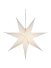 STAR Trading Papierstern Decorus 63 cm Weiß – Weihnachtsstern für Fenster & Wand