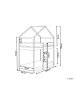 Beliani Hochbett LABATUT in Weiß - (W) 92 x (H) 230 x (L) 206 cm