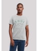 F4NT4STIC T-Shirt Ahoi Möwe Knut und Jan in grau meliert