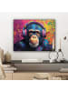 MuchoWow Leinwand bilder Bunte Schimpanse (BxH)