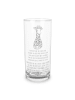 Mr. & Mrs. Panda Blümchentailglas Giraffe Blumenkranz mit Spruch in Transparent