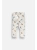 Coccodrillo Baumwoll-Leggings mit langem Bein in ecru