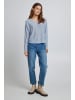 b.young Strickpullover BYSIF V NECK PULLOVER -20811267  Strickpullover mit V-Ausschnitt in Blau