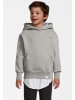 New Life Hoodie Hoodie Kapuzen Pullover mit Shirt in grau