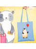 Mr. & Mrs. Panda Strandtasche Pinguin Luftballon ohne Spruch in Sky Blue
