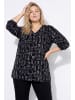 Ulla Popken Bluse in schwarz