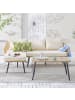 home24 Loungeset Tebon 3-teilig in Braun / Beige