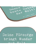 Mr. & Mrs. Panda Tassenuntersetzer Spruch Beste Hebamme mit Spruch in Meeresbrise