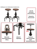 MCW 2er-Set Barhocker N23, Braun