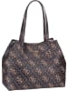 Guess Shopper Vikky Tote Maxi Q Logo in Brown Logo