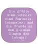 Drink Coaster Spruch Sinnlichkeit und Freude mi... in Lavendeltraum