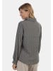 Usha Damen Bluse in Schwarz Beige