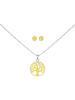 Alexander York Schmuckset TREE OF LIFE Gold in 925 Sterling Silber, 4-tlg. in silver