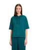 BETTY & CO Sweatshirt mit Kapuze in Deep Teal