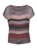Laura Scott Shirtbluse in mauve-gestreift