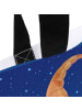 Mr. & Mrs. Panda Einkaufstasche Sternzeichen Skorpion ohne Spruch in Sternenhimmel Blau