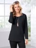 Sieh an! Langarmshirt in schwarz