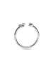 Luxenter Ring Alphabet aus 925er Sterlingsilber  verstellbar ALPHABET-Alphabet silver