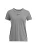 Under Armour Rival Core SS in Grau
