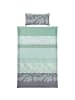 REDBEST Single-Jersey Bettwäsche in mint-grau