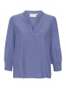 Kaffe Langarm-Bluse KAvera Regular fit in Blue Indigo