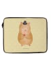 Mr. & Mrs. Panda Notebook Tasche Hamster Hut ohne Spruch in Gelb Pastell