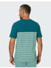 Joy Sportswear T-Shirt FALK in lake green stripes