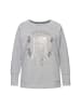 LAURASØN Sweatshirt in grau melange
