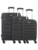 Worldpack Phoenix 4 Rollen Kofferset 3-teilig schwarz