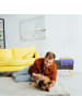 relaxdays Sitzbank in Dunkelgrau - (B)77 x (H)39 x (T)39 cm