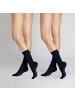Hudson Socken Only 2-Pack druckfreier Bund in Beigemel.