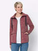 Sieh an! Fleece-Jacke in himbeere-meliert