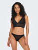 ONLY 2-er Pack Spitzen Slips G-String Brazilian Tanga Panty ONLSOFIA in Schwarz