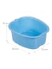 relaxdays Fußbadewanne in Blau - (B)33 x (H)15 x (T)38cm