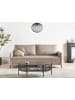 Beliani 3-Sitzer Sofa HEMING in Braun/Schwarz - (W) 200 x (H) 88 x (L) 90 cm