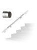 relaxdays Handlauf in Silber - (L)1 m