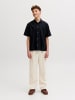 JACK & JONES Junior Sommerhose Leinen-Viskose-Mix Jpstbill in cloud dancer