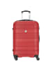 Paradise by CHECK.IN Santiago - 4-Rollen-Trolley 66 cm (silber) in rot