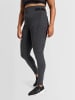 Hummel Hummel Leggings Hmlte Multisport Damen Atmungsaktiv Schnelltrocknend Nahtlosen in BLACK MELANGE