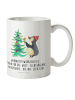 Mr. & Mrs. Panda Kaffeetasse Pinguin Weihnachtsbaum mit Spruch in Weiß