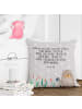 Mr. & Mrs. Panda Zierkissen Otter Stein mit Spruch in Grau Pastell