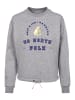 F4NT4STIC Oversize Sweatshirt Eisbär Knut & Jan Hamburg in grau meliert