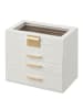 SONGMICS Schmuckkasten Gisella in Weiß - (B)25.1 x (H)21.5 x (T)15.3 cm