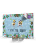 Mr. & Mrs. Panda Duftkerzen Adventskalender Bienen Paar mit Spruch in Eisblau