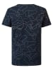 Petrol Industries T-Shirt mit Allover-Muster Shorebreak in Blau