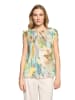 Betty Barclay Mesh-Shirt mit Raffung in Mint/Nature