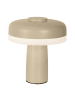 näve LED Tischleuchte "PILU" in beige - (L)15 cm x (B)15 cm x (H)16.5 cm - EEK F
